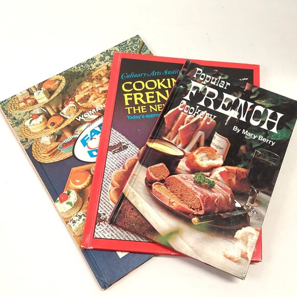 RETRO Lot of 3 Vintage French Cooking Cookbooks, Hardcover, Good - Picture 2 of 10
